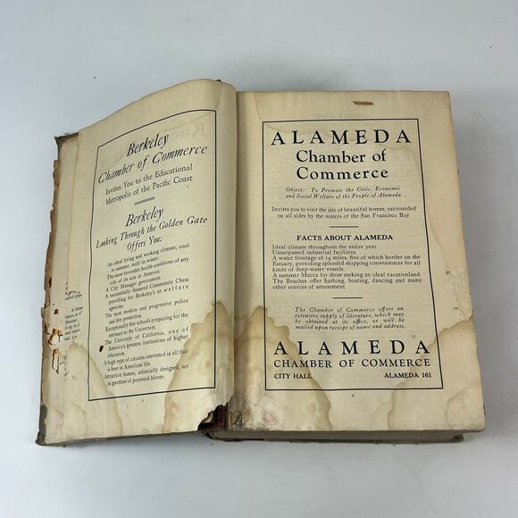 1926 CA Oakland Berkeley Alameda City Directory POOR Business Ancestry Genealogy - Picture 7 of 16
